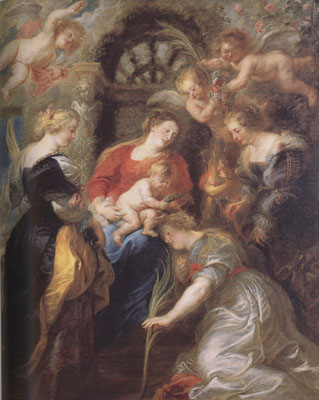 Peter Paul Rubens The Coronation of St Catherine (mk01)